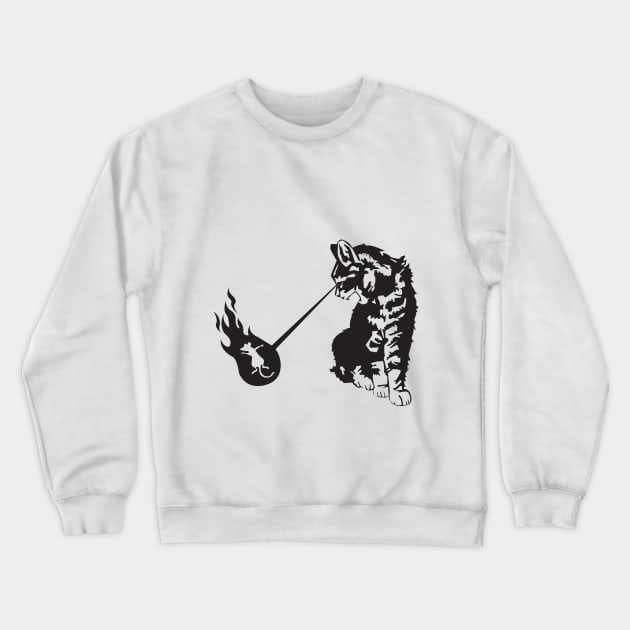 Killer Cat Crewneck Sweatshirt by DesignBySolaz